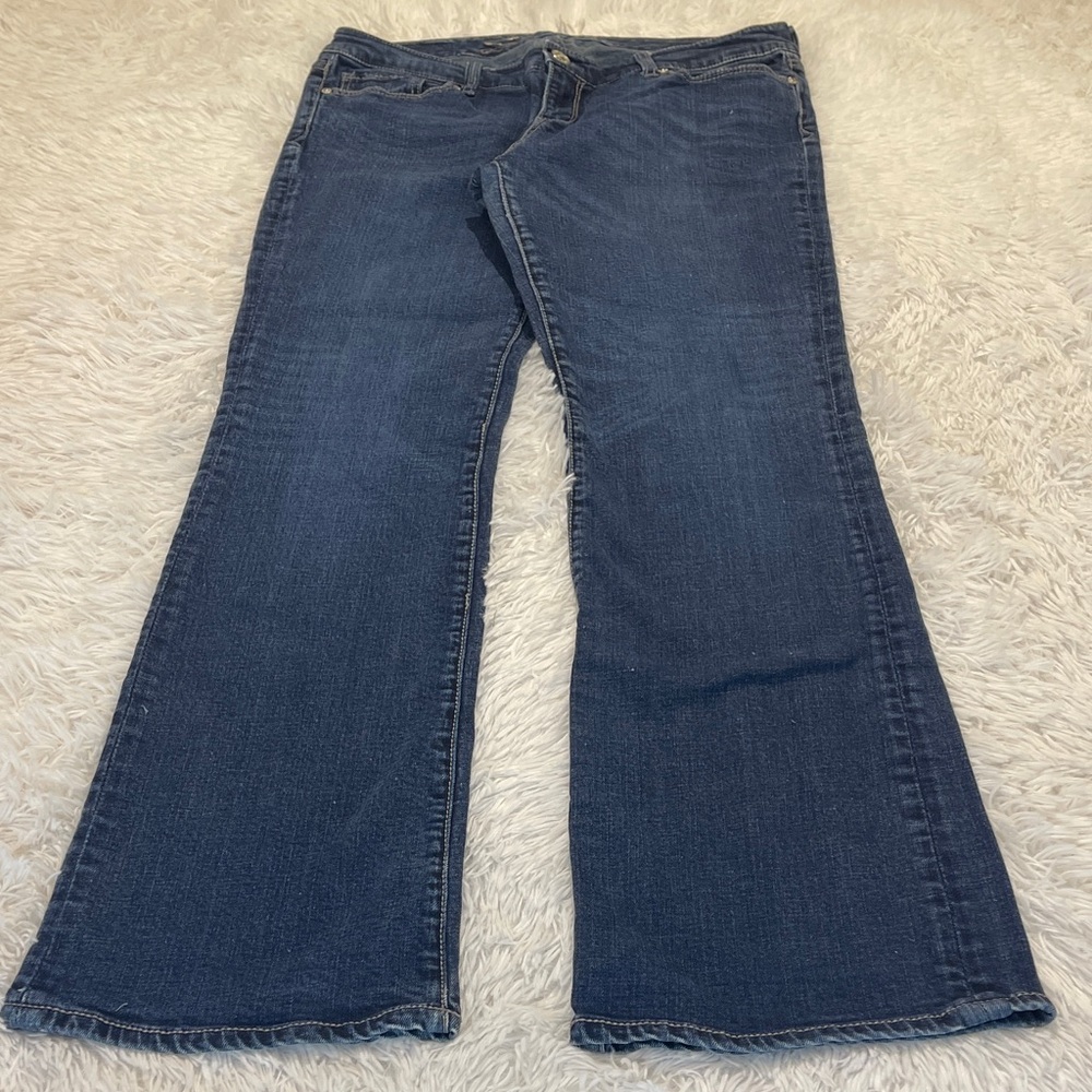 Seven 7 Dark Blue BOOT CUT  Jeans WOMENS SIZE 32 waist